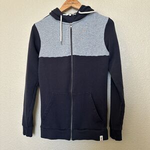 Red Bull Hoodie Blue Grey Colorblock Mens Size Small Full Zip Sweatshirt